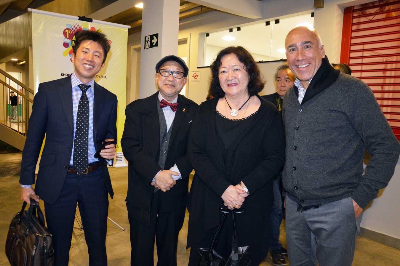 Jo Takahasi (produtor cultural), Angela Hirata (presidente da Japan House), Marcelo Fernandes (Empresário). Foto: Luci Judice Yizima