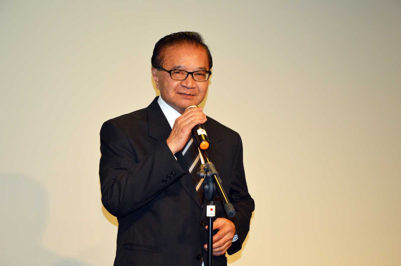 Presidente da Aliança, Yokio Oshiro agradece a presença de todos. Foto: Luci Judice Yizima