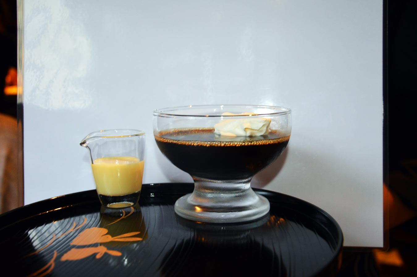 Sobremesa de café no estilo japonês. Foto Luci Judice Yizima